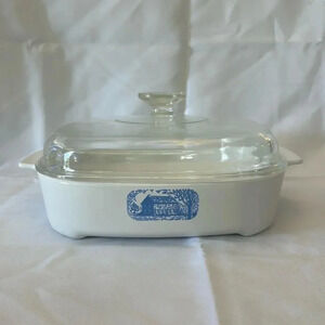 Vintage Corningware Colonial House Browning Skillet made for Amana Radarange